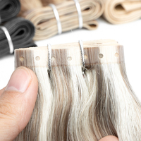 Extensions de cheveux Haohao Hair Micro-Link Butterfly Weft Invisible Hole Weft Double Drawn Hair Extensions Seamless Flat Weft pour un confort ultime