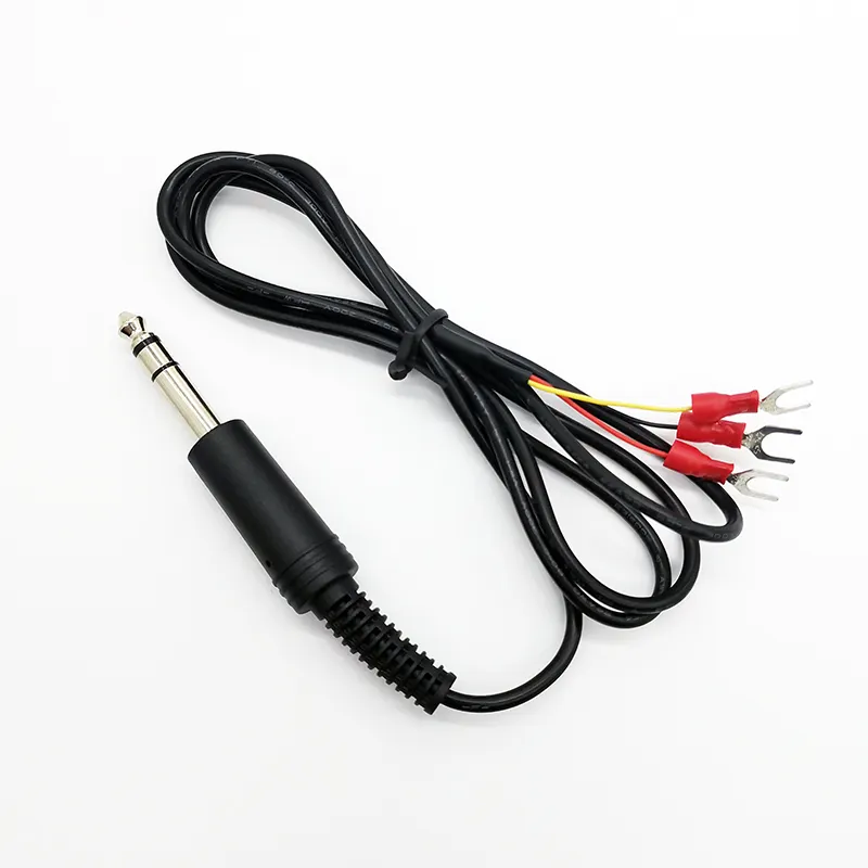 Custom Stereo 6.35MM Guitar Connector Audio Jack TRS Power Cable 6.35MM TRS 1/4 Inch Cable 1/4 Instrument Cable