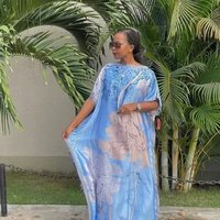 Gaun Fashion Grosir Ukuran Bebas Wanita Muslimah Elegan Afrika Muslim Gaun Malam Terbaru Afrika Selatan