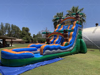 Toboggan aquatique gonflable en PVC de qualité commerciale, design Popsicle Mushroom, pour usage en jardin avec location de piscine - Prix de gros