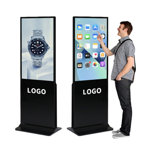 65 75 inch hiển thị video đứng hiển thị quảng cáo kiosk cảm ứng Standee bán buôn kỹ thuật số biển Màn hình quảng cáo với đứng - Product Image 1