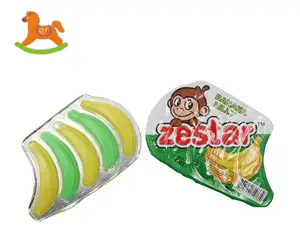 2021Qutong Banana Macio Jelly Pudim Doces de Confeitaria Atacado produtos importados da china