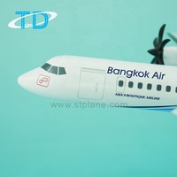 Modèle d'avion en résine et métal Bangkok Air ATR-72-500 1/100 27cm - Marque Tongde - Cadeaux d'affaires