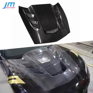 Copertura in Fibra di Carbonio per Presa d'Aria Anteriore del Cofano Motore per Chevrolet <span class=keywords><strong>Corvette</strong></span> C7 2014-2018 Kit Carrozzeria - Product Image 1