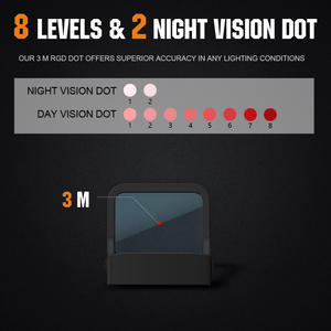 Oferta Especial Ohhunt Optics 1000Gs Mira Reflex Resistente a Impactos con 10 Niveles de Brillo, Mini Mira de Punto Rojo con Activación por Movimiento - Product Image 4