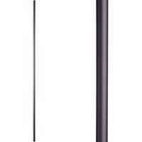 Pièces d'escalier en fer noir satiné pour escaliers intérieurs en colimaçon modernes ronds creux et balustres noirs satinés Style de conception simple