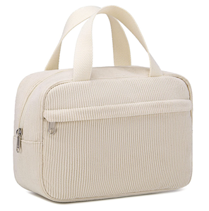 Bulk Wholesale <b>Makeup</b> <b>Bag</b> <b>for</b> Women Cute Corduroy Toiletry <b>Bags</b> <b>Travel</b> Use - Product Image 1