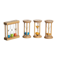 Vente en gros Horloge de sable décorative 1min/3min/5min Minuterie de sable créative Sablier de sauna Orange Bleu Sablier de sable en mouvement pour la décoration intérieure
