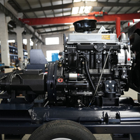 Compresseur d'air diesel portable 185 CFM 116 PSI 7 bars, alimenté par un moteur Cummins, commande mécanique, pour la construction