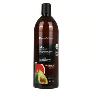 Gel de ducha Thader Pharma 1000 ml con extracto de pomelo y aceite de aguacate para piel seca - Product Image 2