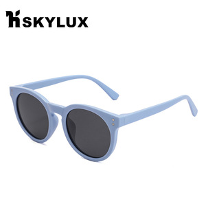 Children <b>Sunglasses</b> <b>Round</b> Polarized UV400 Full Rim Retro Unisex Sun Protection 23074 - Product Image 2