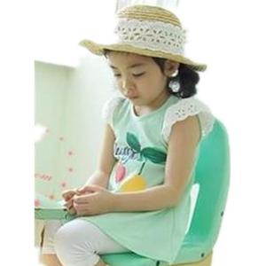 Vêtements pour enfants en gros, t-shirt en coton à manches courtes décontracté avec imprimé de fruits pour filles, provenant d'un fournisseur chinois - Product Image 1