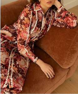 Minivestido bohemio con estampado de Paisley para mujer, con mangas cortas, cintura con cinturón y falda escalonada para vacaciones de verano - Product Image 4