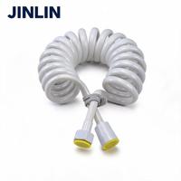Connecteur de pulvérisateur de bidet JINLIN 1/2 pouce en PVC flexible, anti-fuite, haute pression 250 psi, adaptateur de tuyau portable, connexion facile