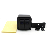 Boîtier en plastique étanche pour interrupteur à bascule 2 gangs, panneau d'interrupteurs à bascule LED SPST ON/OFF 5 broches 12V-24V pour voiture, camion, bateau, Jeep, camping-car