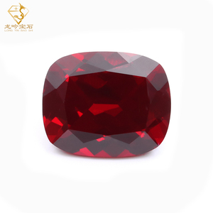 9x11MM Lab Grown Pigeon Blood <span class=keywords><strong>Ruby</strong></span> Saphir Haute Qualité Long Coussin Cut Lab Créé Rubis Pierres Précieuses - Product Image 2