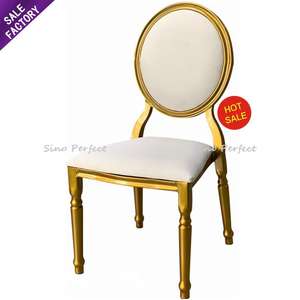 Chaises de banquet empilables en métal pour la vente en gros de meubles Sino Perfect, pour les restaurants, les mariages et les événements de location - Product Image 1