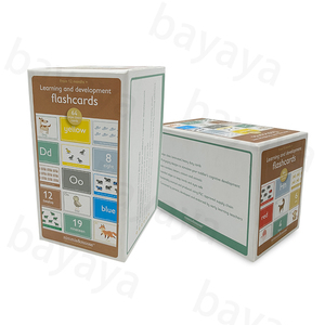 Design personalizzato personalizzato all'ingrosso di alta qualità per bambini ispessita <span class=keywords><strong>parola</strong></span> educativa di apprendimento cognitivo <span class=keywords><strong>gioco</strong></span> di carte Flash - Product Image 2