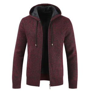 <span class=keywords><strong>Cardigan</strong></span> con cappuccio lungo da uomo <span class=keywords><strong>Slim</strong></span> <span class=keywords><strong>Fit</strong></span> personalizzato maglieria Casual alla moda spessa calda per lo stile Rajut autunnale - Product Image 4