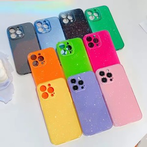 Custodia per telefono in TPU con Glitter per caramelle alla gelatinosa per <span class=keywords><strong>iPhone</strong></span> 16 15 14 13 12 <span class=keywords><strong>11</strong></span> <span class=keywords><strong>Pro</strong></span> <span class=keywords><strong>Max</strong></span> Luxury <span class=keywords><strong>Cover</strong></span> in Silicone verde lucido morbido - Product Image 1