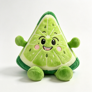 Peluche de rodaja de lima personalizado, Peluche de fruta, Lindo peluche de lima, Peluche de cítrico, Peluche de rodaja de lima verde - Product Image 4