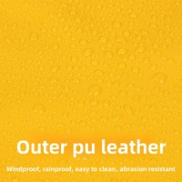Poncho imperméable réfléchissant à capuche pour grand chien, style Europe & Amérique, en polyuréthane, pour toutes les saisons