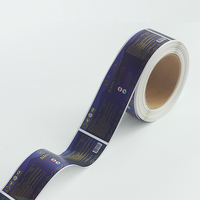 Autocollant adhésif métallique personnalisé de luxe en feuille d'or/argent givrée, étiquette imperméable argentée brillante avec impression quadricolore