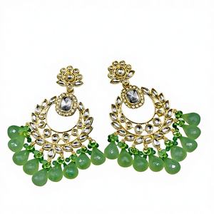 Latest Designer Indian Wholesale Jewelry Chandelier <b>Earrings</b> New Collections Women's Stylish Trendy Geometric Party <b>Earrings</b> - Product Image 1