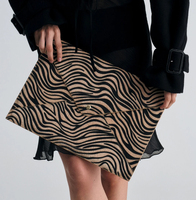 Housse d'ordinateur portable en cuir PU mince, personnalisée en usine, motif zèbre moderne, pour femmes