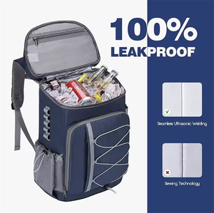 Sac à dos isotherme réutilisable, étanche et souple, personnalisé BSCI, pour le camping, la plage, la randonnée, les courses, le stockage réfrigéré - Product Image 3