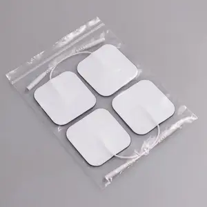 5X5CM Silicone Gel Massage Pad dizaines électrodes pour stimulateur musculaire thérapeutique soins sains