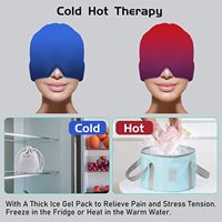 Compresse chaude thérapie par le froid enveloppement de la tête Gel glace maux de tête chapeau migraine soulagement casquette migraine catastrophe soulagement tentes