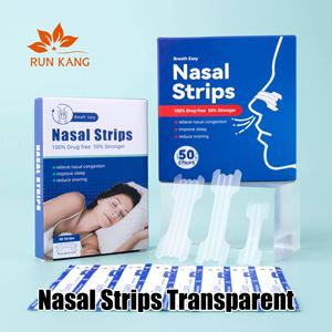 RUNKANG strip hidung kelas medis transparan Logo kustom kualitas tinggi bersertifikasi CE kinerja tepat napas besar - Product Image 2