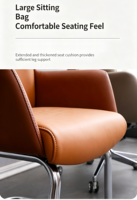Chaise de bureau de direction en cuir PU, design moderne avec élévation, pour salle de conférence ou salle informatique, vente directe d'usine