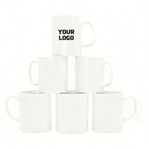LCC881 Vente en gros d'usine, tasse en céramique blanche vierge pour sublimation, taille 11oz, tasse de sublimation personnalisée de haute qualité avec logo sur mesure - Product Image 1