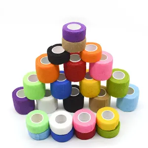 Bandage médical élastique autobloquant avec logo personnalisé Bandage de sport en mousse de coton en PU pour la <span class=keywords><strong>boxe</strong></span> Nouveau ruban de kinésiologie - Product Image 1