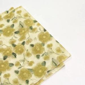 Desain bunga besar nyaman gaya tradisional kain katun lembut Jacquard metalik untuk anak perempuan pakaian tekstil rumah wanita - Product Image 3