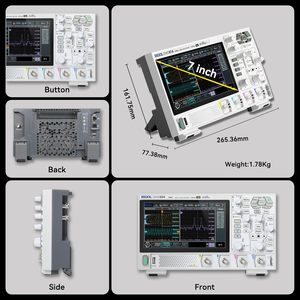 Oscilloscope numérique RIGOL DHO804, bande de fréquence 70 MHz, résolution verticale 12 bits, fréquence d'échantillonnage 1,25 GSa/s, 1 000 000 Wfms/s, garantie 1 an - Product Image 4