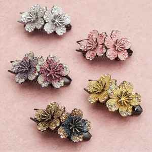 กิ๊บติดผมรูปปากเป็ดแบบใหม่ประดับดอกไม้และเพชรเทียม อุปกรณ์เสริม<span class=keywords><strong>ผม</strong></span>สำหรับคุณแม่ - Product Image 1