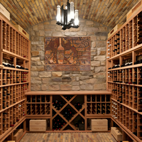 Meuble Bar à Vin de Luxe Mural en Bois, Porte-Bouteilles Mural, Présentoir à Bouteilles, Cave à Vin Murale