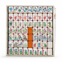 Jeu d'échecs de luxe en acrylique style moderne, tuiles de mahjong américaines, 7 couches, pour le divertissement - Vente chaude
