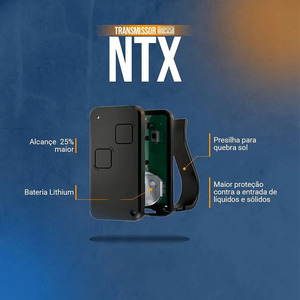 Telecomando per porta garage <span class=keywords><strong>ROSSI</strong></span> NTX 433.92MHz Rolling Code, controllo elettronico cancello, 2 pulsanti - Product Image 3