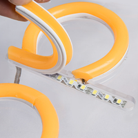 Neon Zigzag 12v Smd 2835 120leds 2.5cm Dapat Dipotong Lampu Neon LED Fleksibel Bentuk S Strip LED untuk Neon Sign Terpisah