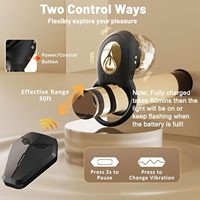 Anneau vibrant pour pénis et anneau pénien, jouet sexuel pour adultes hommes et femmes avec télécommande, 8 vibrations, en silicone, plaisir pour les couples