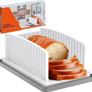 Coupe-pain détachable et trancheuse grille-pain avec plateau et base antidérapante Nouvel outil d'aide pour la cuisson et la pâtisserie - Product Image 1