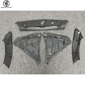 Kit de habillage de compartiment moteur 100% neuf style OEM en fibre de carbone, 5 pièces pour Nissan GTR R35 2008-2018, noir brillant, tissage sergé, pour course automobile Vanew - Product Image 4
