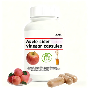 Capsules de <span class=keywords><strong>vinaigre</strong></span> de <span class=keywords><strong>cidre</strong></span> de pomme biologique - Complément alimentaire naturel pour adultes avec soutien immunitaire - 60 unités - Product Image 1