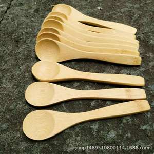 Cucharas de bambú al por mayor, cucharas naturales, cucharas de madera, cucharas de té, cucharas de miel de bambú, cucharas para mermelada, cucharas para bebés, de bambú y - Product Image 4