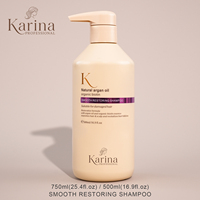Champú de Biotina de Marca Privada OEM, Champú Sin Sulfatos, Reparador, Suavizante, Champú Natural Vegano con Aceite de Argán para Reparación