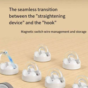 Organizador de Cables Magnético para Escritorio con Clips Ajustables para una Gestión de Cables Ordenada y Eficiente - Product Image 5